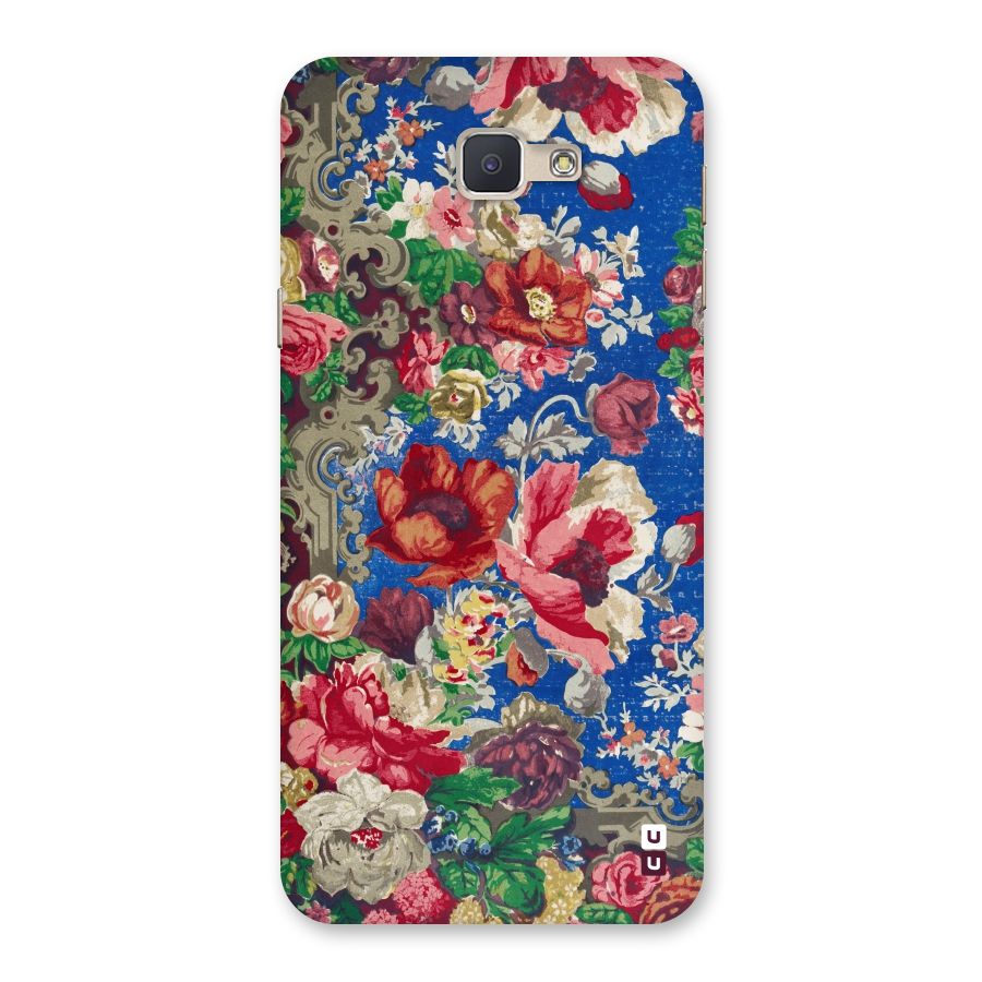 Block Printed Flowers Back Case for Galaxy J5 Prime