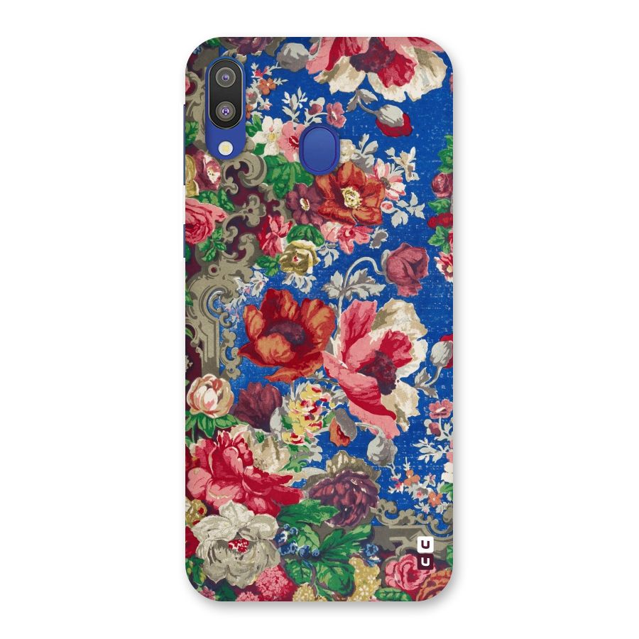 Block Printed Flowers Back Case for Galaxy M20