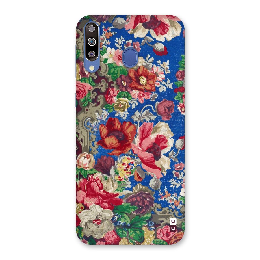 Block Printed Flowers Back Case for Galaxy M30