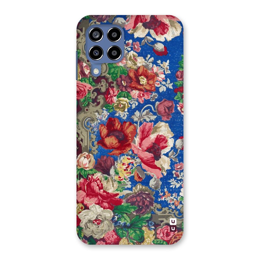 Block Printed Flowers Back Case for Galaxy M53 5G
