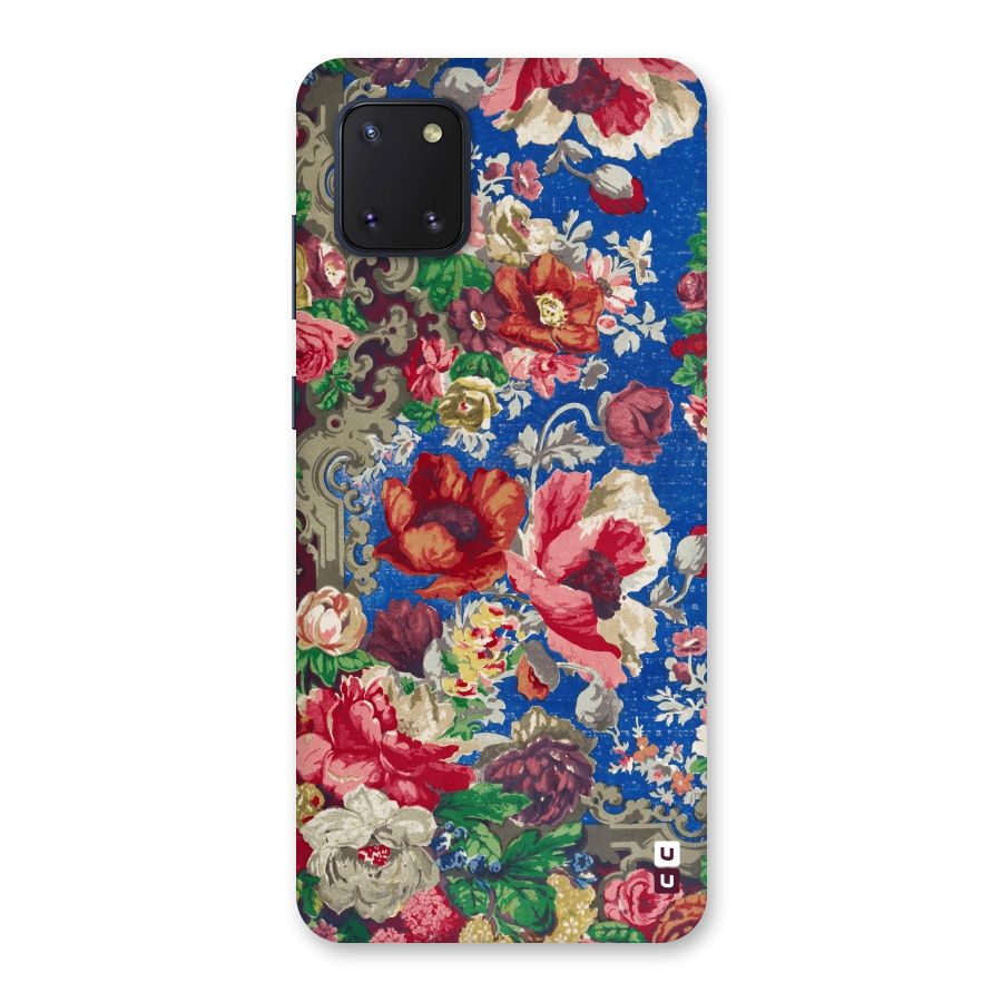 Block Printed Flowers Back Case for Galaxy Note 10 Lite