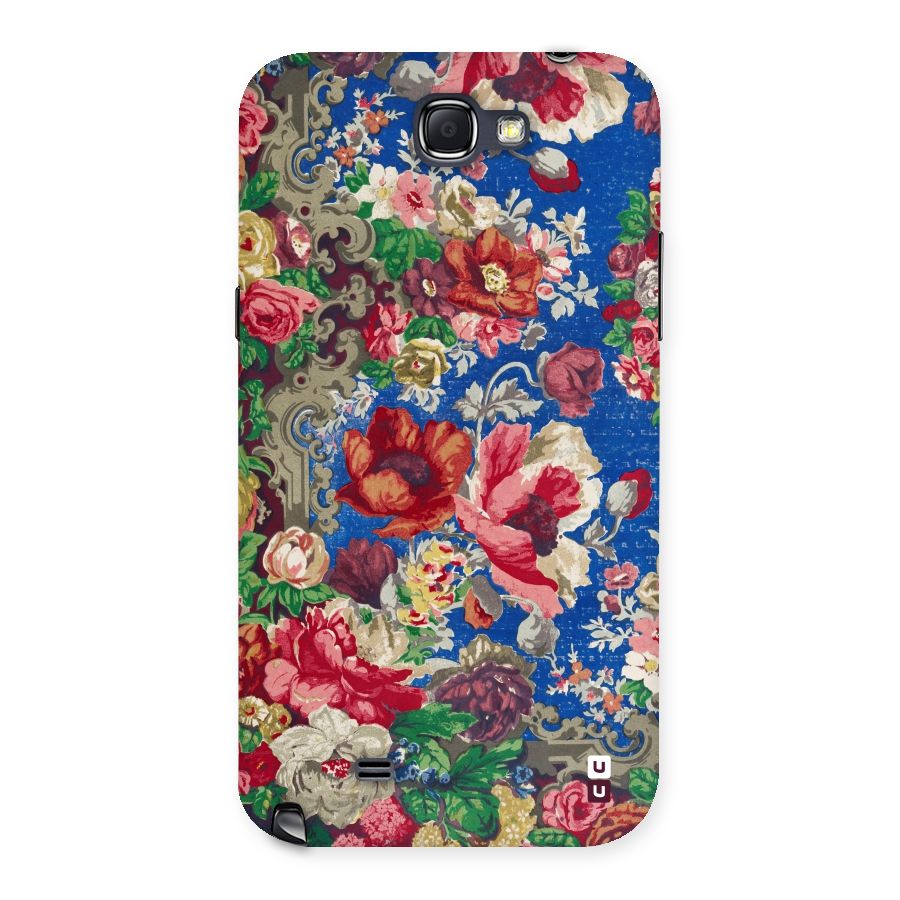Block Printed Flowers Back Case for Galaxy Note 2