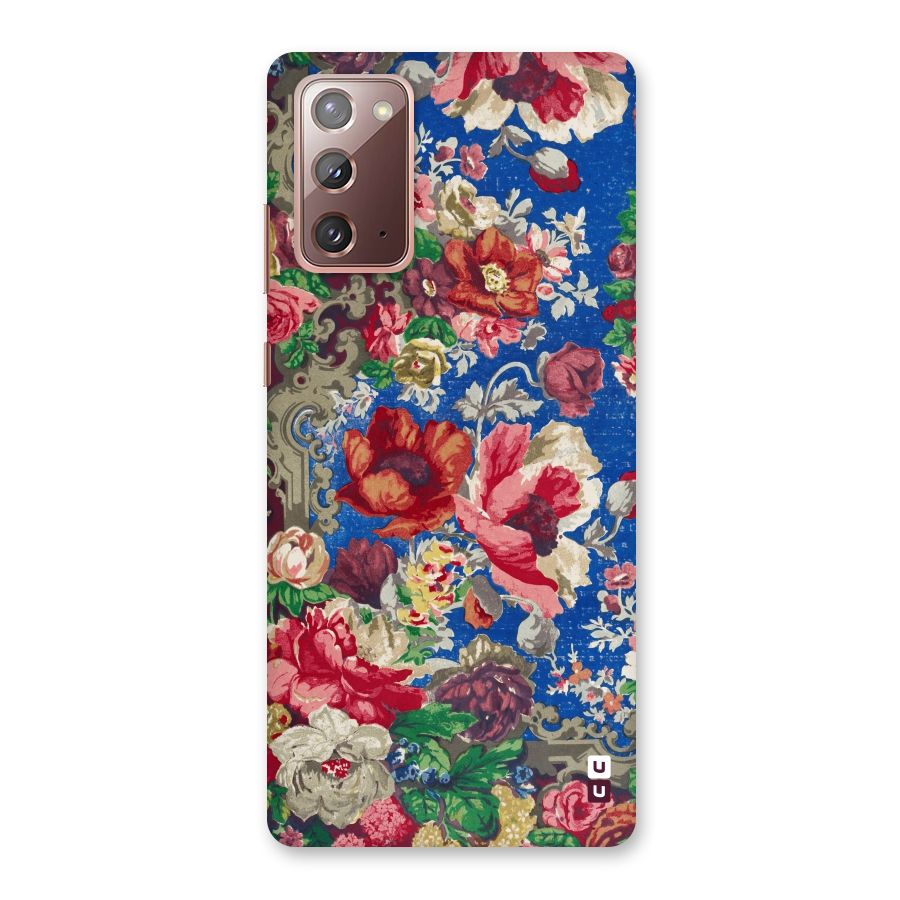 Block Printed Flowers Back Case for Galaxy Note 20