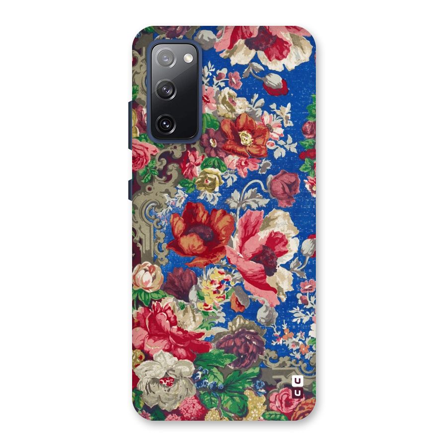 Block Printed Flowers Back Case for Galaxy S20 FE