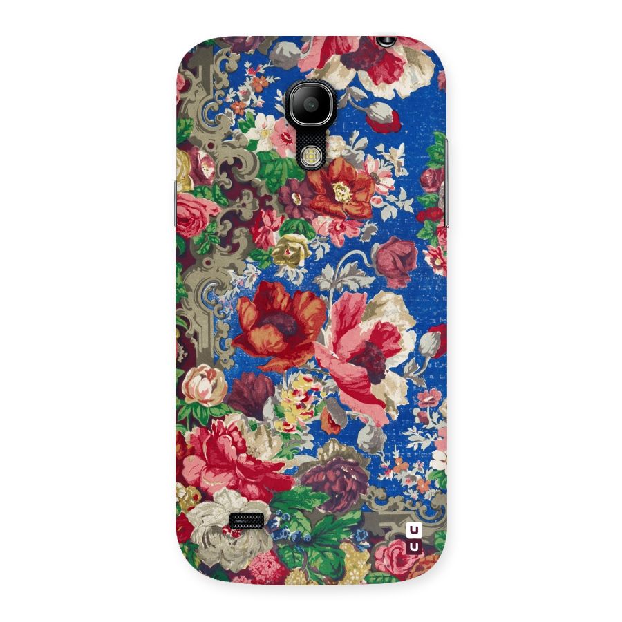 Block Printed Flowers Back Case for Galaxy S4 Mini