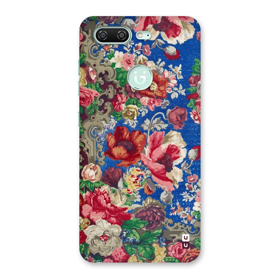 Block Printed Flowers Back Case for Gionee S10