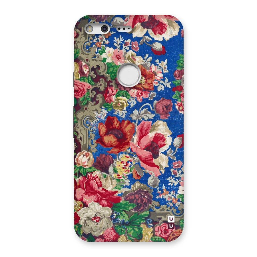 Block Printed Flowers Back Case for Google Pixel