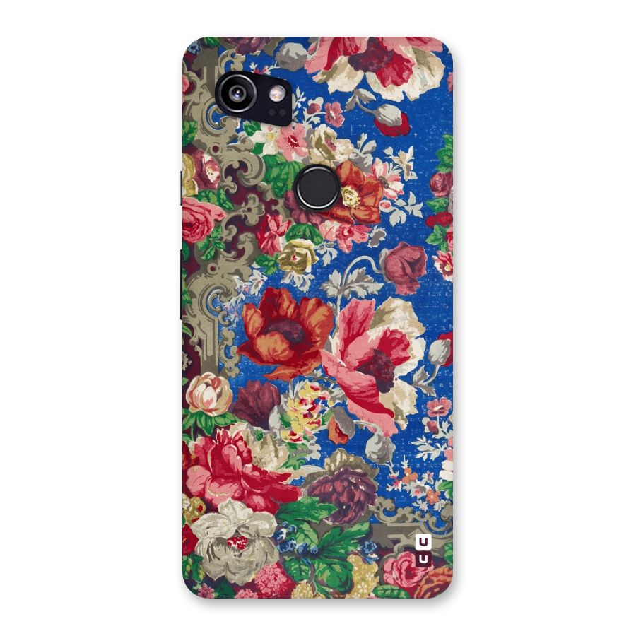 Block Printed Flowers Back Case for Google Pixel 2 XL