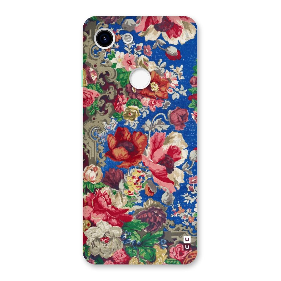 Block Printed Flowers Back Case for Google Pixel 3