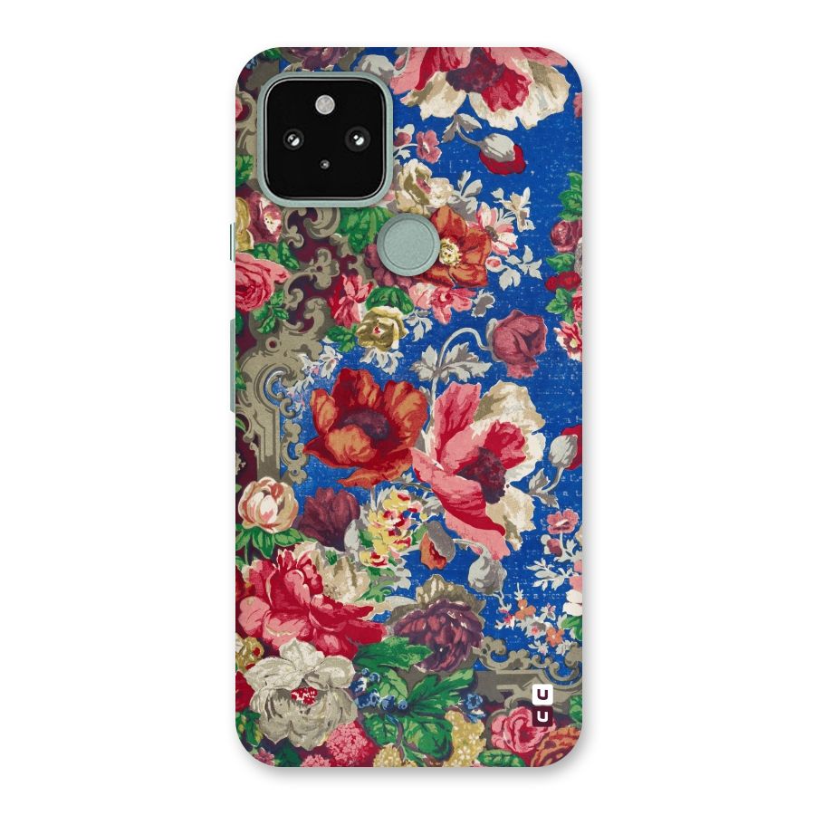Block Printed Flowers Back Case for Google Pixel 5