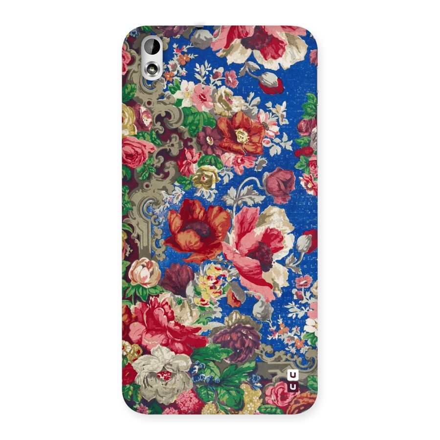 Block Printed Flowers Back Case for HTC Desire 816g