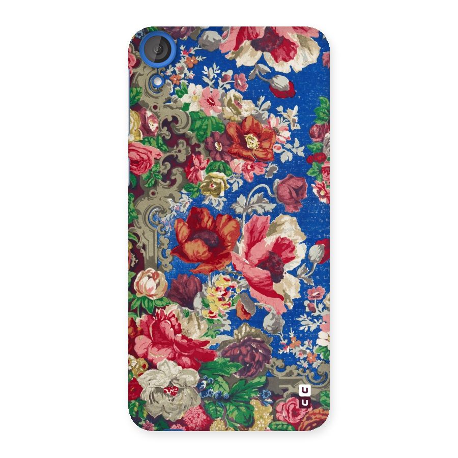 Block Printed Flowers Back Case for HTC Desire 820