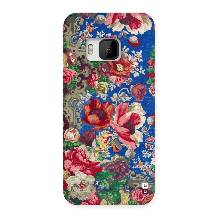 Block Printed Flowers Back Case for HTC One M9