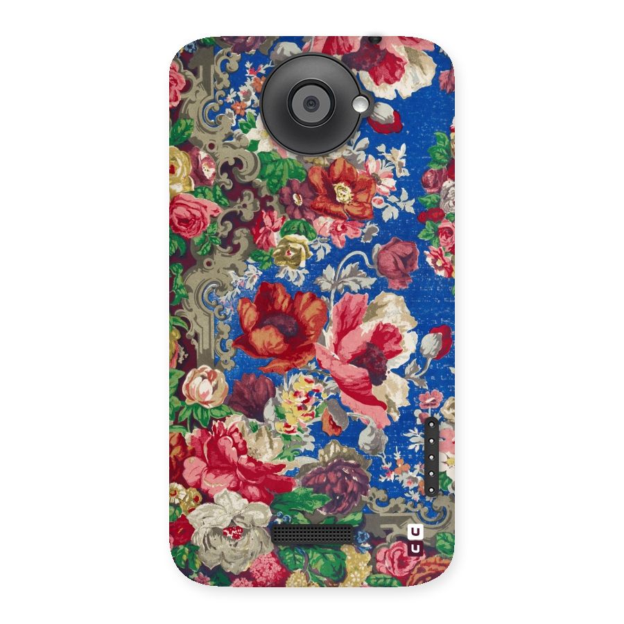 Block Printed Flowers Back Case for HTC One X