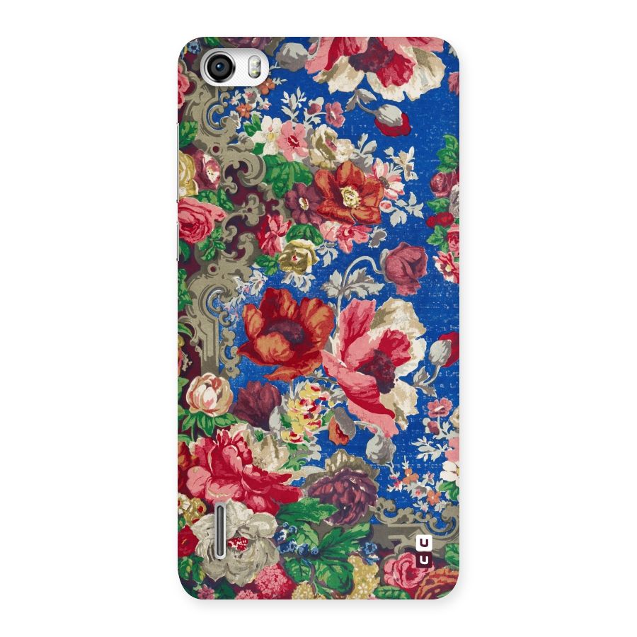 Block Printed Flowers Back Case for Honor 6