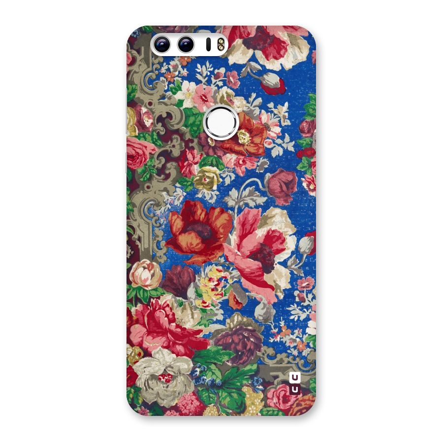 Block Printed Flowers Back Case for Honor 8