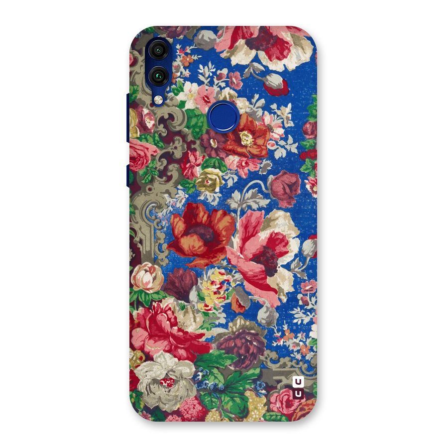 Block Printed Flowers Back Case for Honor 8C