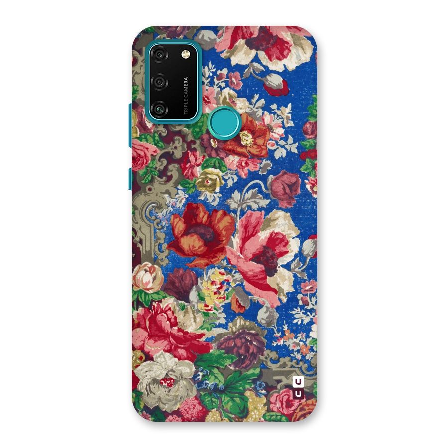 Block Printed Flowers Back Case for Honor 9A