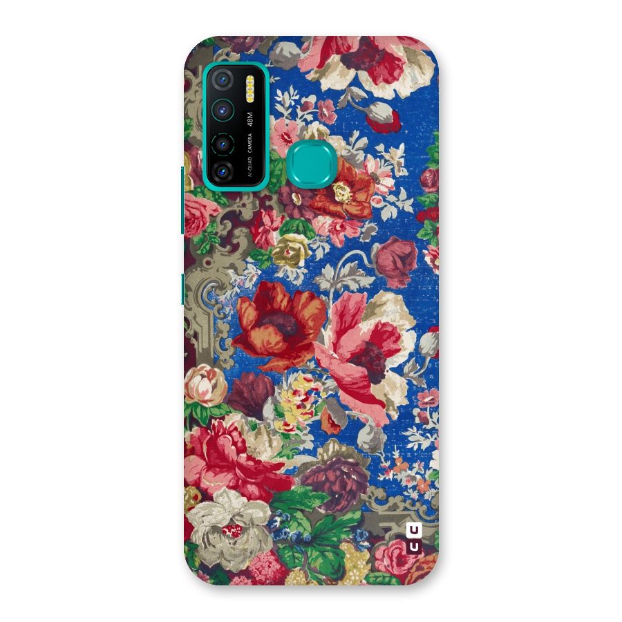 Block Printed Flowers Back Case for Infinix Hot 9 Pro