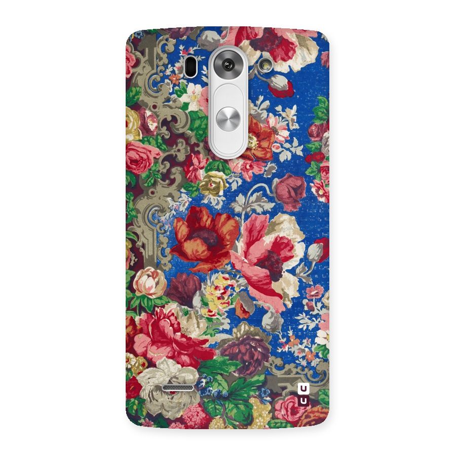 Block Printed Flowers Back Case for LG G3 Beat