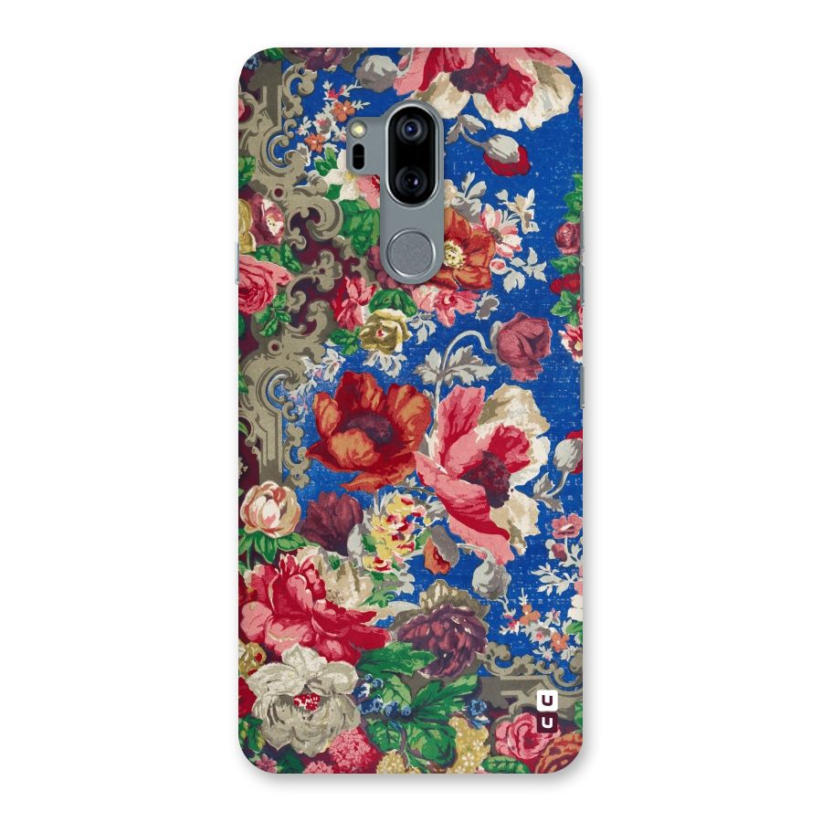 Block Printed Flowers Back Case for LG G7