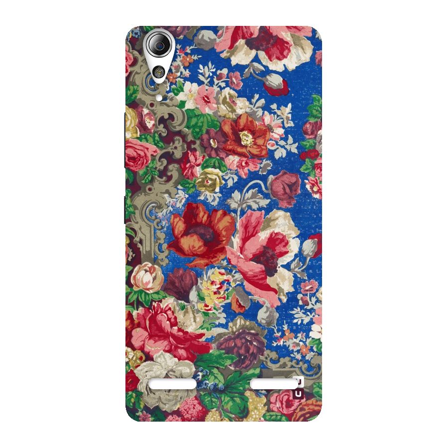 Block Printed Flowers Back Case for Lenovo A6000