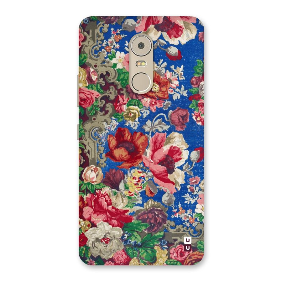 Block Printed Flowers Back Case for Lenovo K6 Note