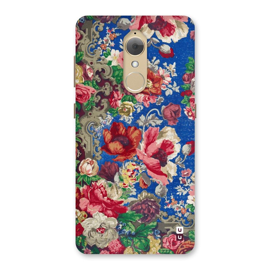 Block Printed Flowers Back Case for Lenovo K8