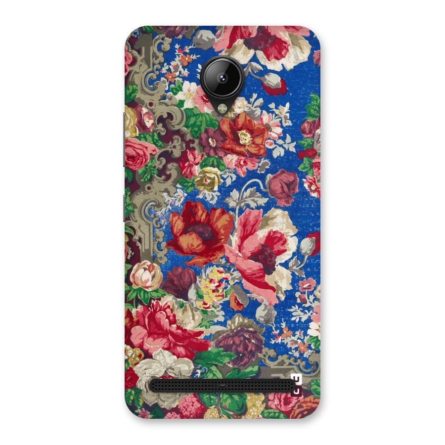Block Printed Flowers Back Case for Lenovo C2