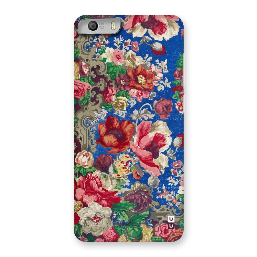 Block Printed Flowers Back Case for Micromax Canvas Knight 2