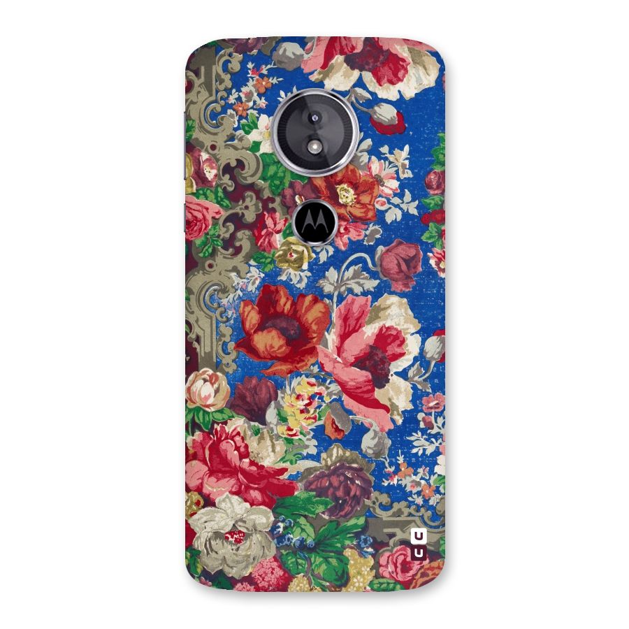 Block Printed Flowers Back Case for Moto E5