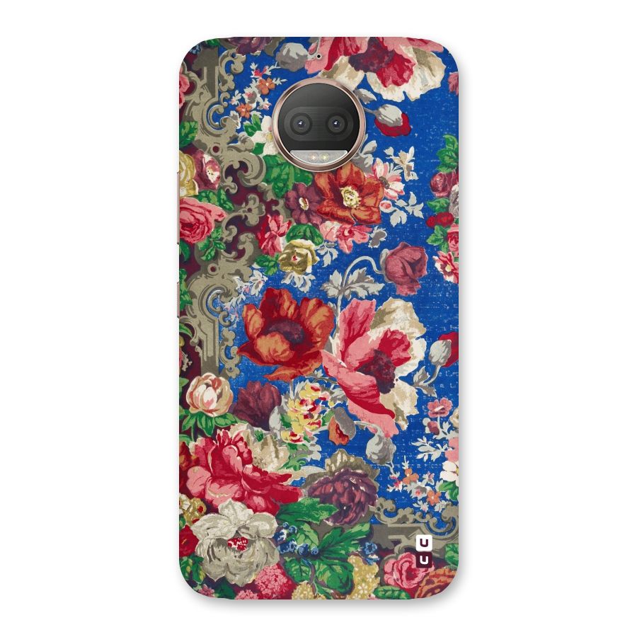 Block Printed Flowers Back Case for Moto G5s Plus