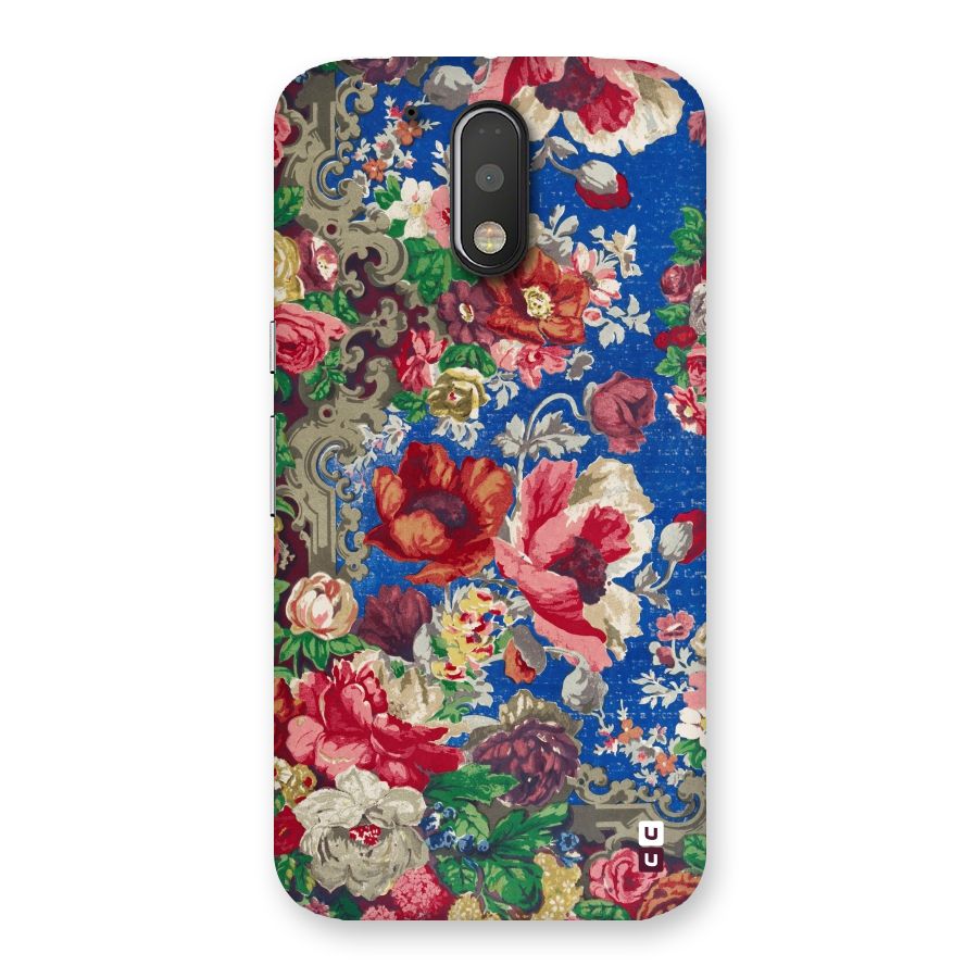 Block Printed Flowers Back Case for Motorola Moto G4 Plus