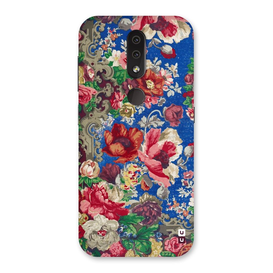 Block Printed Flowers Back Case for Nokia 4.2