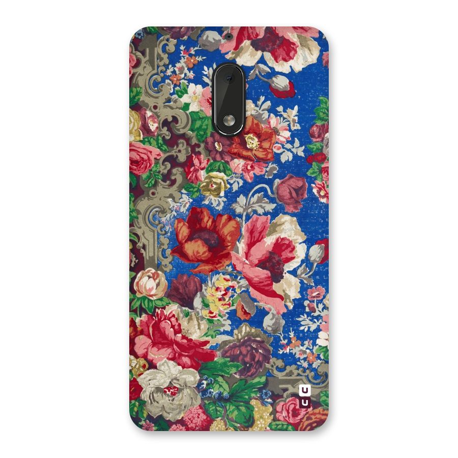 Block Printed Flowers Back Case for Nokia 6