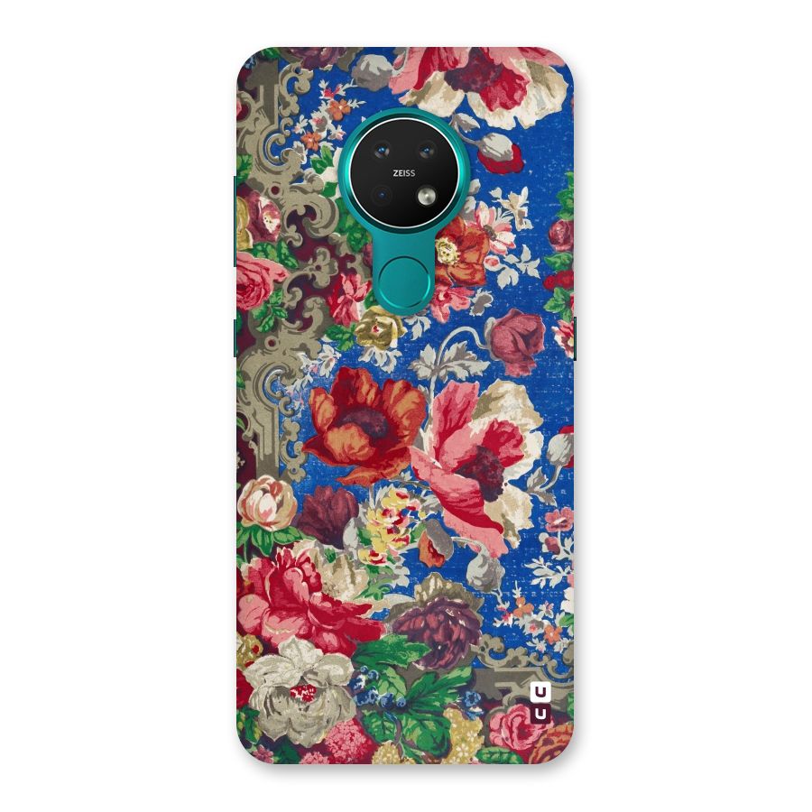 Block Printed Flowers Back Case for Nokia 7.2