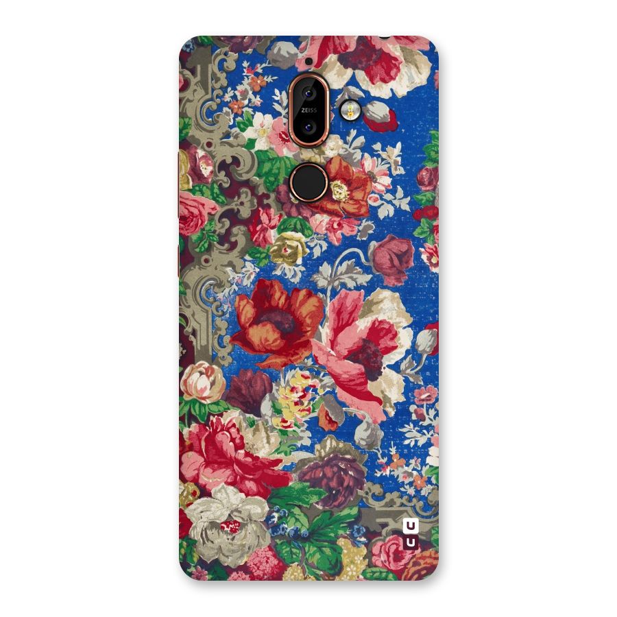 Block Printed Flowers Back Case for Nokia 7 Plus