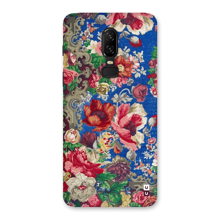Block Printed Flowers Back Case for OnePlus 6