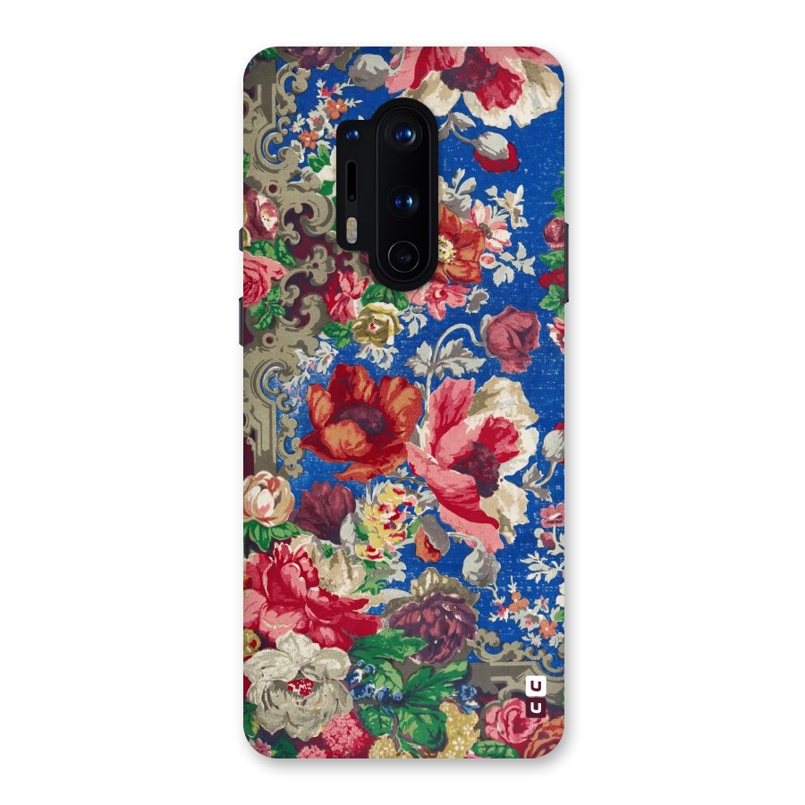 Block Printed Flowers Back Case for OnePlus 8 Pro