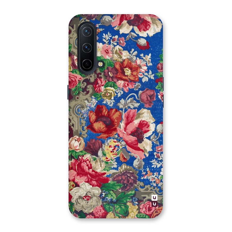Block Printed Flowers Back Case for OnePlus Nord CE 5G