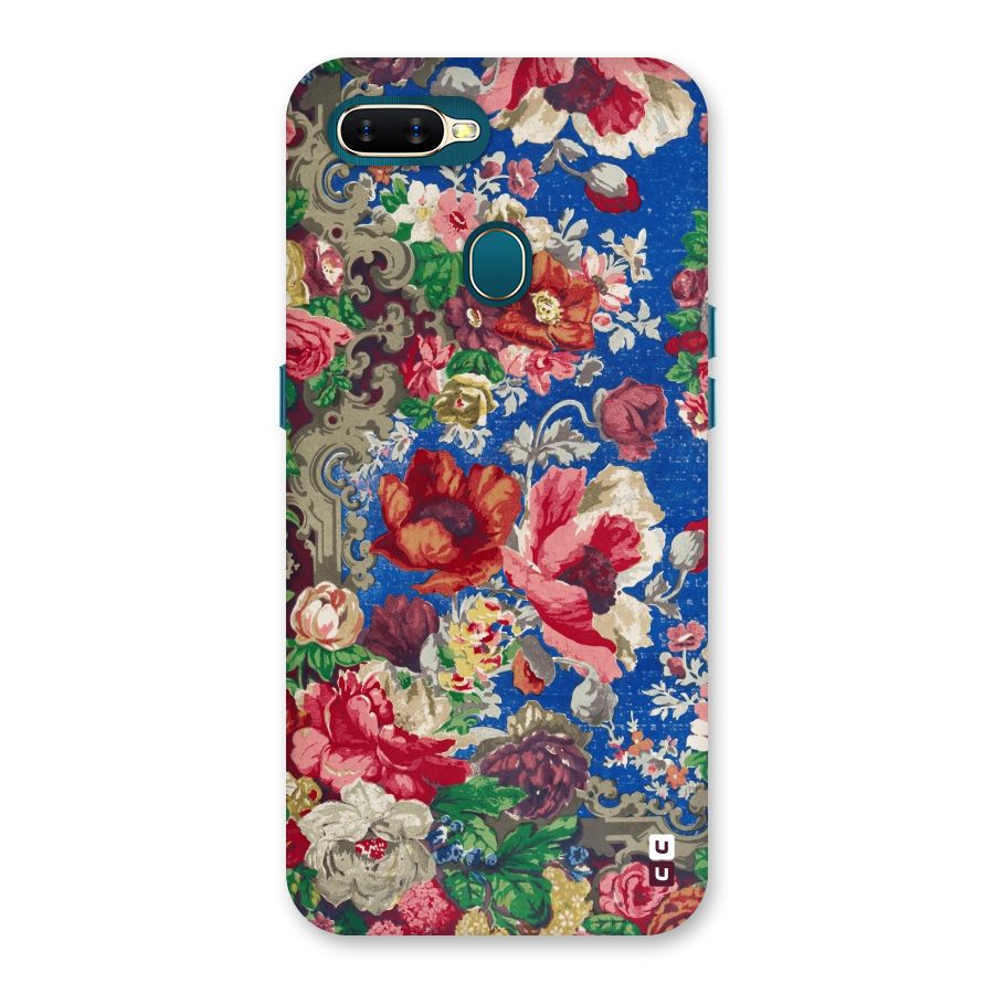 Block Printed Flowers Back Case for Oppo A11k
