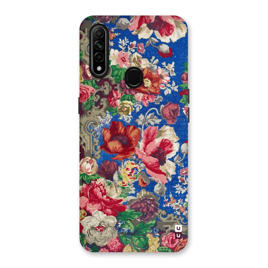 Block Printed Flowers Back Case for Oppo A31
