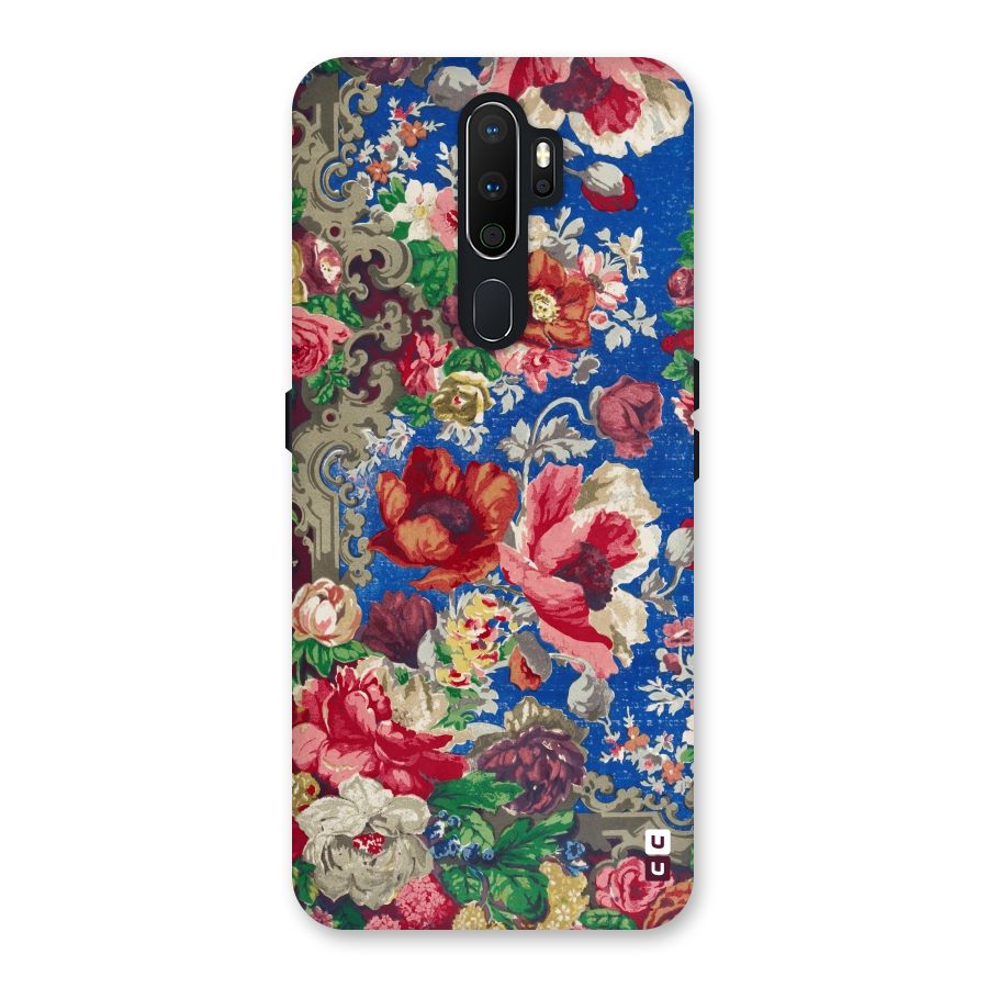 Block Printed Flowers Back Case for Oppo A5 (2020)