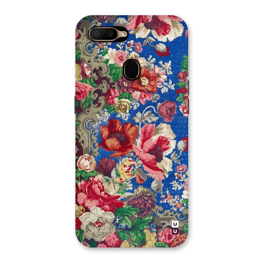 Block Printed Flowers Back Case for Oppo A5s