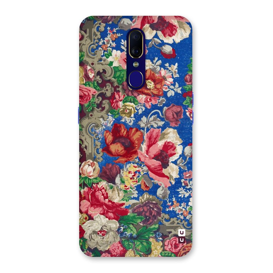 Block Printed Flowers Back Case for Oppo A9