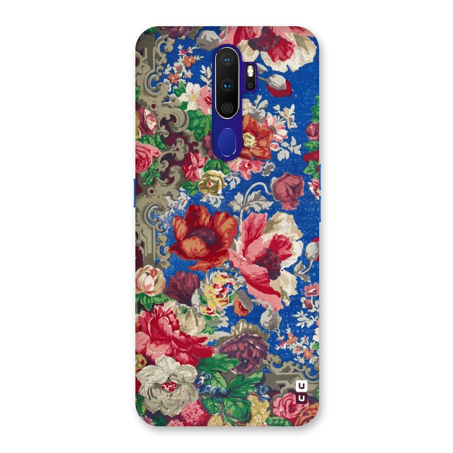 Block Printed Flowers Back Case for Oppo A9 (2020)