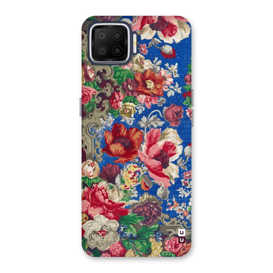 Block Printed Flowers Back Case for Oppo F17