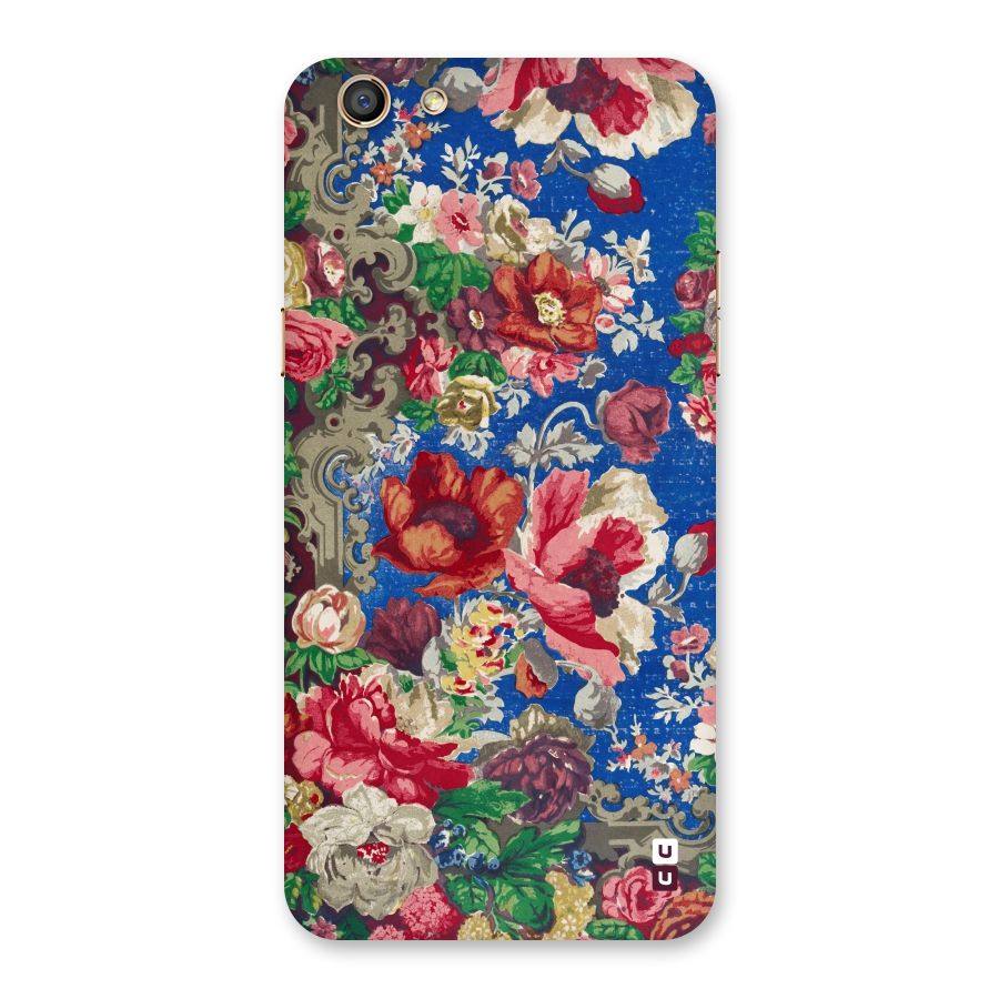 Block Printed Flowers Back Case for Oppo F3