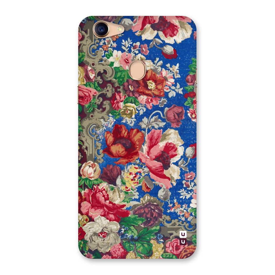 Block Printed Flowers Back Case for Oppo F5