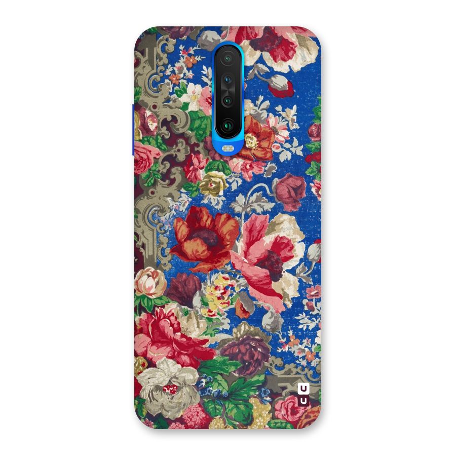Block Printed Flowers Back Case for Poco X2